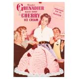 50s GRENADIER LITHOGRAPHED ADVERTISING POSTER