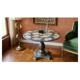 ARTURO PANI STYLE MCM INLAID ONYX RESIN TABLE