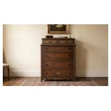 VICTORIAN EASTLAKE WALNUT COTTAGE CHEST OF DRAWERS