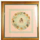 c.1900 VICTORIAN DIE-CUT DISPLAY CHERUB & ANGELS