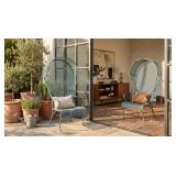 2 PEACOCK PORTER PATIO CHAIRS MID-CENTURY MODERN
