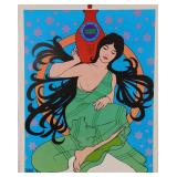 1967 AQUARIUS PSYCHEDELIC ZODIAC ART POSTER