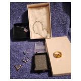 Jewelry Lot Some Sterling Bracelet & Ring