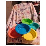 6----Children's Soup Bowls With Build In Straws