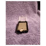 925 Sterling Silver Ring Clear Stone Size 6-7