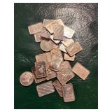 10 -------1 Gram .999 Silver Bars Random Pull