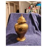 Solid Brass Urn ( No Body ) About 8' Tall