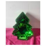 Green Metallic Candy Dish Christmas NIB