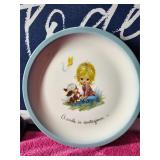 Vintage American Greeting Plate