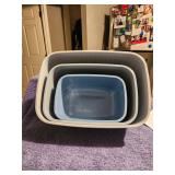 Rubber Storage Nesting Containers New
