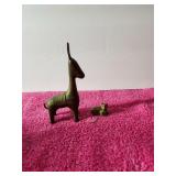 Brass Jack Ass And Mini Brass Cat