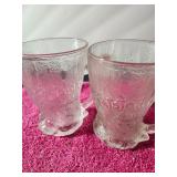 2 Six Inch McDonald's Flintstone's Glasses