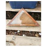 Wooden Military Flag Holder ( Flag Given To Buyer)