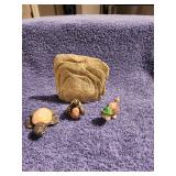 Four Piece Turtle Lot Hand Crafted In Ecuador