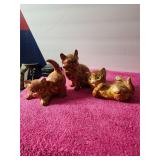 Set Of 3 Cats No visible Chips Or Cracks