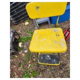 Vintage Yellow Kitchen Chair