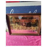 Budweiser Adver. Sign Clydsdale Pulling Wagon