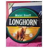 Longhorn Tin Metal Sign About 20 Inches Tall