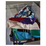 Tote Of Vintage Seasonal Yard Flags