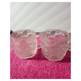 2 Four Inch McDonald's Flintstone's Drinking Mugs