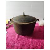 Dutch Oven Cast Iron Lid No Handle Nice Condition