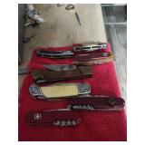 7 Pocket Knives 2 First Responder 1 With Compass