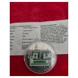 C.O.A  Benjamin Franklin . $100.00 Bill In Coin