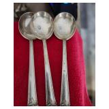 140 Gram Sterling Silver Large Spoons