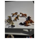5 Vintage Mini Horses Breyer 1999 ,Safari & More