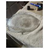 2 Clear Fish Serving Dishes Fish Design