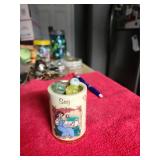 Small Sage Jar Vintage Marbles