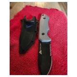 Ozark Trail Fixed Blade Knife & Cheap Sheath