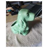 Green Dog Flower Planter