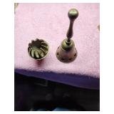 Brass Incense Burner & Brass Bell With Hearts