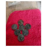 7 1943 Steel Pennies