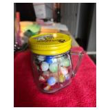 Vintage Marbles & Oisterizer Jar