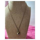 Crane Necklace Japanese Cloisonne