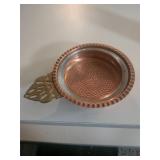 Vintage Copper & Brass Ashtray Copper Craft Mass.