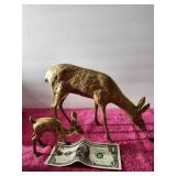 Big Deer & Fawn Solid Brass Beautiful