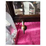Antique Back To A Piece Of Furniture 5 Brass Knobs