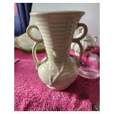 Vintage Shawnee Pottery Double HandleVase