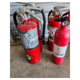 4 fire bottles may need some charge