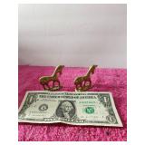 Twin Mini Brass Unicorns Very Cute