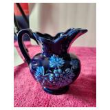 Japanese Ceramic Pitcher Grape Design