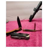 Three Pocket Knives One Money 1 Made In USA