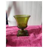 Big Green Indiana Glass Flower Pot Glass