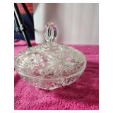Vintage Anchor Hocking Star Of David Candy Dish