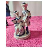 Vintage Porcelain Colonial Couple Rococo Style