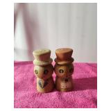 Vintage Wooden Salt & Pepper Shakers