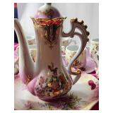 Piece Victorian Porcelain Chocolate Tea Pot Set